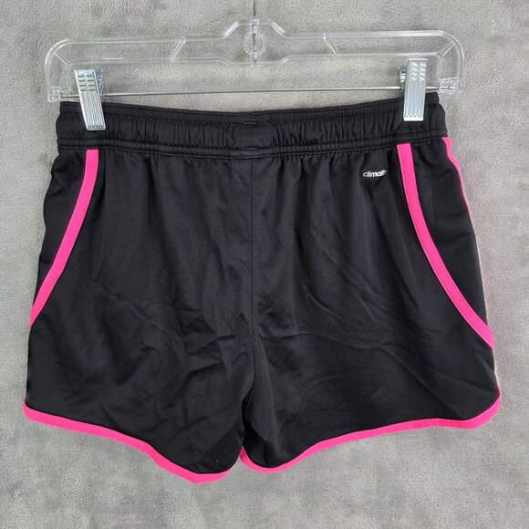 Womens Adidas Black & Pink Climalite Running Shorts Polyester 3" Inseam Size S - Picture 6 of 10
